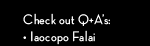 Check out Q+A's: Iacopo Falai