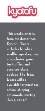 Kyotofu chocolate souffle cupcakes, green tea truffles