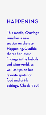 Cravings new section: Happening by Cynthia Sin-Yi Cheng