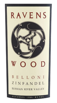 Ravenswood Belloni Zinfandel label