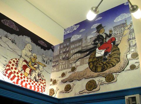 P.S. 96 library murals by Stefan Sagmeister and Yuko Shimzu