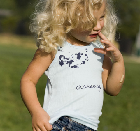 Cravings Blueberry Blunder kid's tank top