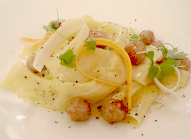 Meatball pasta at Seasonal