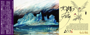 Montes Folly 2006 wine label