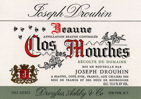 joseph drouhin beaune clos mouches label
