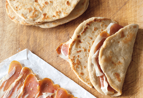 Piadina with Prosciutto