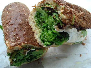 Broccoli sub at No. 7 Sub