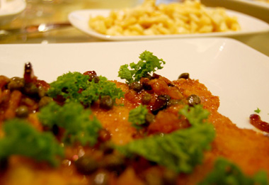 Wild Boar Schnitzel at Brasserie