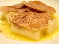 Gnocchi with white truffles at Lincoln