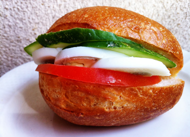 Boiled egg sandiwch at The Adore