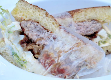 Caffe Falai's hamburger