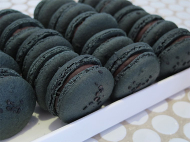 Chocolate Rhum Macarons at Botega Falai