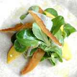 Peach salad at Il Buco