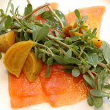 Sockeye Salmon Gravlax at Savoy