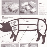 Diagram of pork cuts