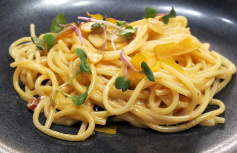 Peperoncino Spaghetti with Bottarga