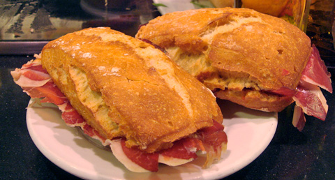 Bocadillos Jamon de Jabugo