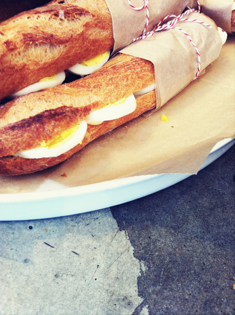 Soft-boiled Egg Remoulade Sandwich