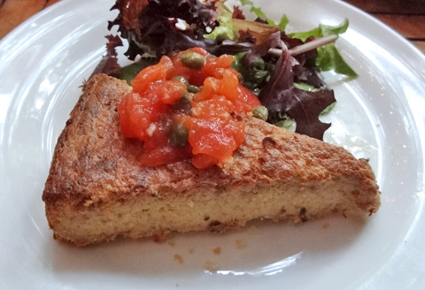 Artichoke and Ham Cheesecake