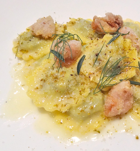 Casunziei (Spinach and Sweetbread Filled Pasta)