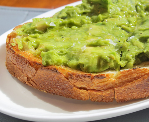 Grilled Bread and Avocado