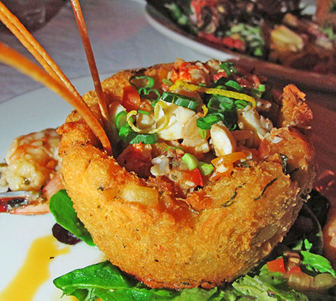 Breadfruit and Calabaza Mofongo