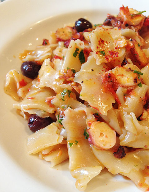 Scialatielli, Spicy Tomato, Octopus