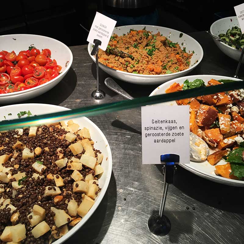 Salad Selection at Soup En Zo 