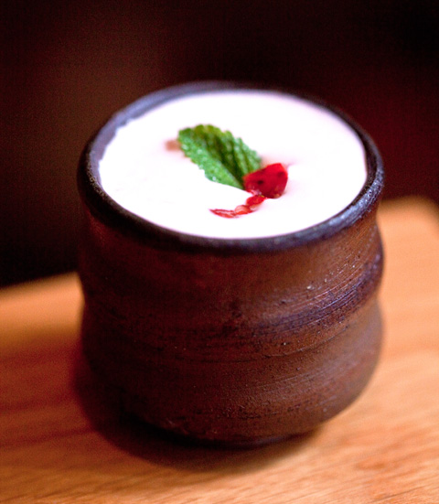 Strawberry & Warm Sake Cocktail