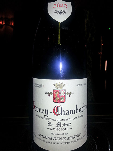 2002 Domaine Denis Mortet Gevrey-Chambertin En Motrot