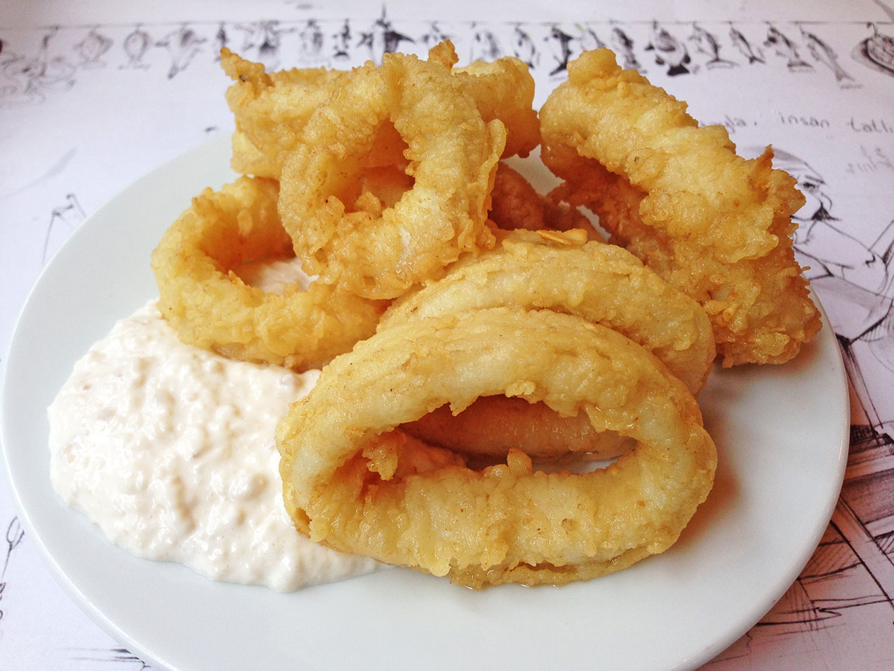 Kalamari at Adem Baba in Istanbul / Celia Sin-Tien Cheng