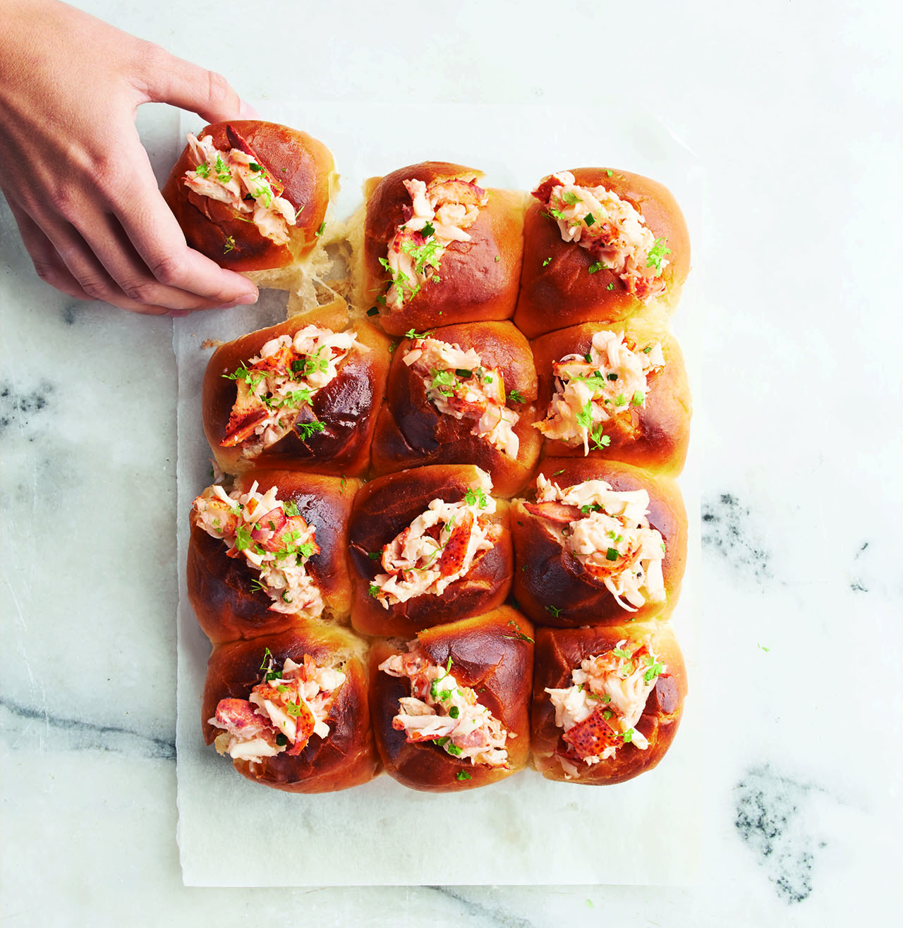 Pull-Apart Lobster Rolls